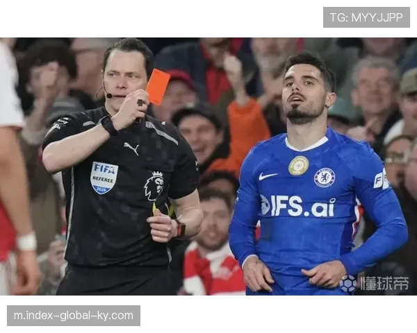 切尔西场均跑动105.7公里英超垫底，红牌数却创队史新高暴露纪律顽疾